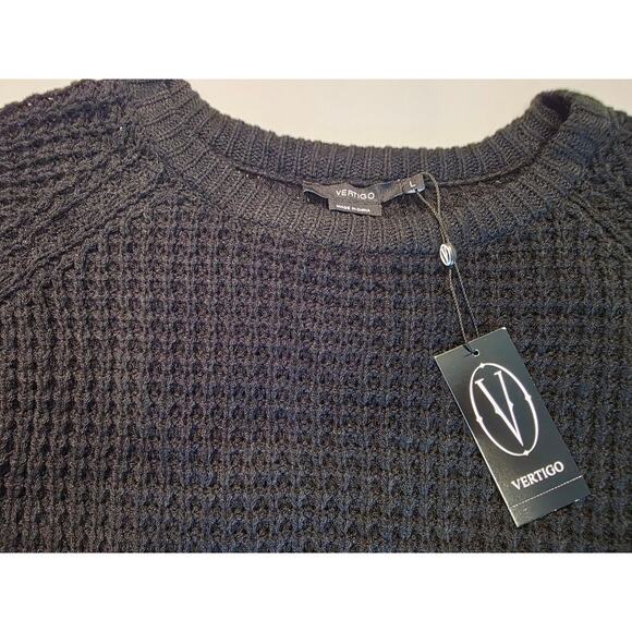 Vertigo Waffle Knit Sweater NWT Size L - Picture 5 of 13